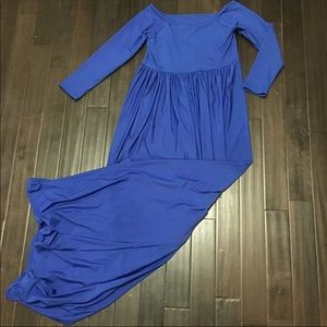 Beautiful Royal Blue Maternity Photo Dress